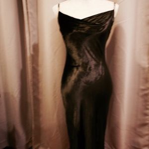 Black Silk/rayon Dress with velvety feel